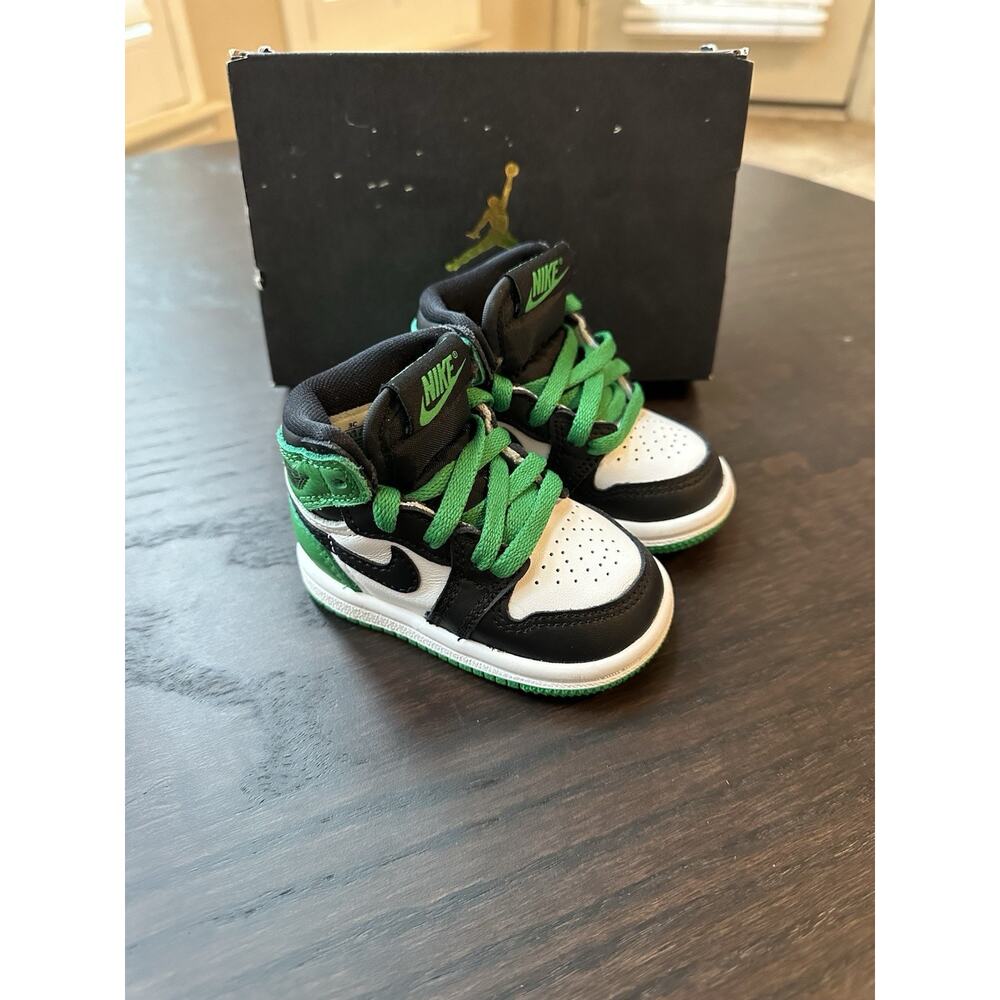 Toddlers Air Jordan RETRO 1 HIGH OG 'LUCKY GREEN' Size 3C